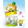 SEMBO 612214 SPONGEBOB SQUAREPANTS SINH TỐ DÂU SỮA LẮC bộ đồ chơi xếp lắp ráp ghép mô hình Movie & Game Phim Và Trò Chơi 187 khối