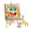 SEMBO 612215 SPONGEBOB SQUAREPANTS NGHỆ THUẬT CỦA HOA bộ đồ chơi xếp lắp ráp ghép mô hình Movie & Game Phim Và Trò Chơi 474 khối