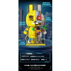 DOUBLE HEIGHT 20810 THỎ NGƯỜI MÁY bộ đồ chơi xếp lắp ráp ghép mô hình MECHANICAL RABBIT 2119 khối