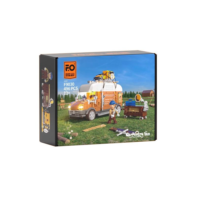 LUMIBRICKS FUNWHOLE F9030 9030 XE ĐẨY ĐỒ GỖ CỦA ALLEN bộ đồ chơi xếp lắp ráp ghép mô hình Creator Sáng Tạo 496 khối