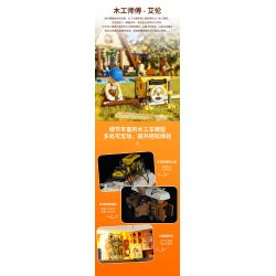 LUMIBRICKS FUNWHOLE F9030 9030 XE ĐẨY ĐỒ GỖ CỦA ALLEN bộ đồ chơi xếp lắp ráp ghép mô hình Creator Sáng Tạo 496 khối