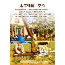 LUMIBRICKS FUNWHOLE F9030 9030 XE ĐẨY ĐỒ GỖ CỦA ALLEN bộ đồ chơi xếp lắp ráp ghép mô hình Creator Sáng Tạo 496 khối