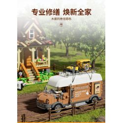 LUMIBRICKS FUNWHOLE F9030 9030 XE ĐẨY ĐỒ GỖ CỦA ALLEN bộ đồ chơi xếp lắp ráp ghép mô hình Creator Sáng Tạo 496 khối