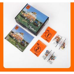 LUMIBRICKS FUNWHOLE F9030 9030 XE ĐẨY ĐỒ GỖ CỦA ALLEN bộ đồ chơi xếp lắp ráp ghép mô hình Creator Sáng Tạo 496 khối