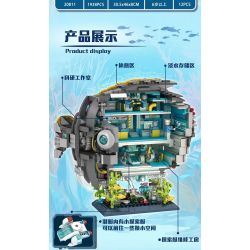 DOUBLE HEIGHT 20811 ĐỒ CHƠI BÁN CƠ THỜI THƯỢNG CÁ KHÍ bộ đồ chơi xếp lắp ráp ghép mô hình MECHANICAL RESEARCH SUBMARINE PUFFER FISH 1938 khối