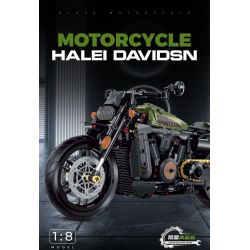 DOUBLE HEIGHT 60514 HARLEY THỂ THAO tỷ lệ 1:8 bộ đồ chơi xếp lắp ráp ghép mô hình Technic Kỹ Thuật Công Nghệ Cao Mô Hình Phương Tiện 634 khối