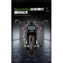 DOUBLE HEIGHT 60514 HARLEY THỂ THAO tỷ lệ 1:8 bộ đồ chơi xếp lắp ráp ghép mô hình Technic Kỹ Thuật Công Nghệ Cao Mô Hình Phương Tiện 634 khối