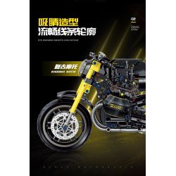 DOUBLE HEIGHT 60515 BMW LATTE tỷ lệ 1:8 bộ đồ chơi xếp lắp ráp ghép mô hình Technic Kỹ Thuật Công Nghệ Cao Mô Hình Phương Tiện 618 khối