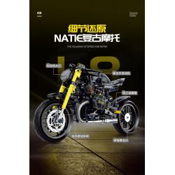 DOUBLE HEIGHT 60515 BMW LATTE tỷ lệ 1:8 bộ đồ chơi xếp lắp ráp ghép mô hình Technic Kỹ Thuật Công Nghệ Cao Mô Hình Phương Tiện 618 khối