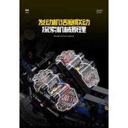 DOUBLE HEIGHT 60515 BMW LATTE tỷ lệ 1:8 bộ đồ chơi xếp lắp ráp ghép mô hình Technic Kỹ Thuật Công Nghệ Cao Mô Hình Phương Tiện 618 khối