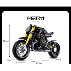 DOUBLE HEIGHT 60515 BMW LATTE tỷ lệ 1:8 bộ đồ chơi xếp lắp ráp ghép mô hình Technic Kỹ Thuật Công Nghệ Cao Mô Hình Phương Tiện 618 khối