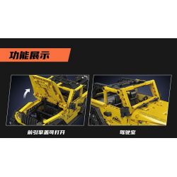 MouldKing 15058 Mould King 15058 JAI ALAI WRANGLER bộ đồ chơi xếp lắp ráp ghép mô hình Technic WRANGLER PULLBACK CAR Kỹ Thuật Công Nghệ Cao Mô Hình Phương Tiện 746 khối