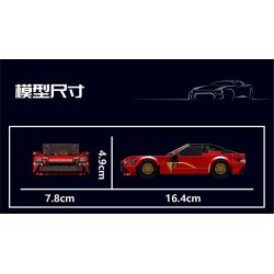 MouldKing 27063 Mould King 27063 ASTON DBS bộ đồ chơi xếp lắp ráp ghép mô hình Speed Champions Racing Cars Đua Xe Công Thức 354 khối