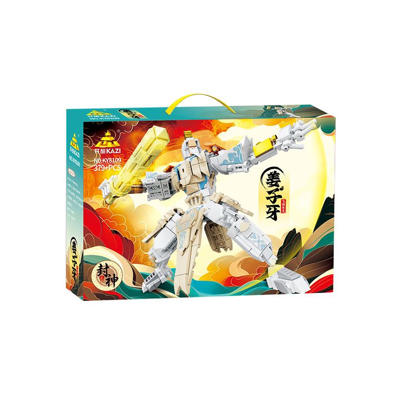 Kazi KY8109 8109 ĐƯỢC PHONG TẶNG THẦN CƠ GIÁP JIANG ZIYA bộ đồ chơi xếp lắp ráp ghép mô hình 379 khối