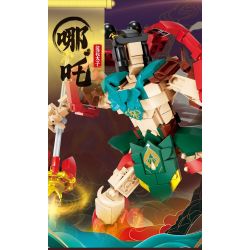 Kazi KY8110 8110 FENGSHEN MECHA NEZHA HOÀNG TỬ HOA SEN bộ đồ chơi xếp lắp ráp ghép mô hình 372 khối