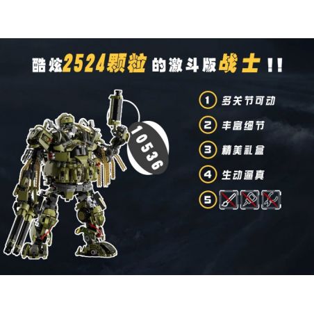 SHARP MODEL JIMULIANG PRODUCT 10536 PHIÊN BẢN CHIẾN ĐẤU CƠ KHÍ CẤP bộ đồ chơi xếp lắp ráp ghép mô hình Super Heroes Siêu Nhân Anh Hùng 2524 khối