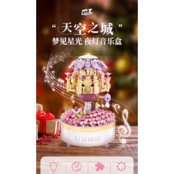 PLEYERID M38-P8011 P8011 8011 M38P8011 38-P8011 HỘP NHẠC ÁNH SÁNG BAN ĐÊM THÀNH PHỐ TRÊN BẦU TRỜI bộ đồ chơi xếp lắp ráp ghép mô hình