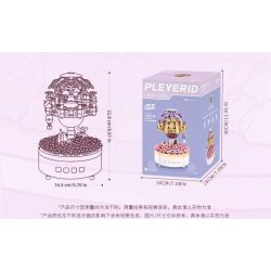 PLEYERID M38-P8011 P8011 8011 M38P8011 38-P8011 HỘP NHẠC ÁNH SÁNG BAN ĐÊM THÀNH PHỐ TRÊN BẦU TRỜI bộ đồ chơi xếp lắp ráp ghép mô hình