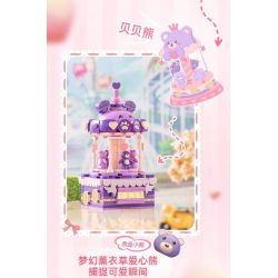 PLEYERID M38-P8027 P8027 8027 M38P8027 38-P8027 ĐỒ TRANG TRÍ MÁY TÍNH ĐỂ BÀN BĂNG CHUYỀN THÚ CƯNG MINI SWEET CAROUSEL 3 LOẠI MÈO DỄ THƯƠNG XIONG BEIBEI MUỐN CHÓ bộ đồ chơi xếp lắp ráp ghép mô hình