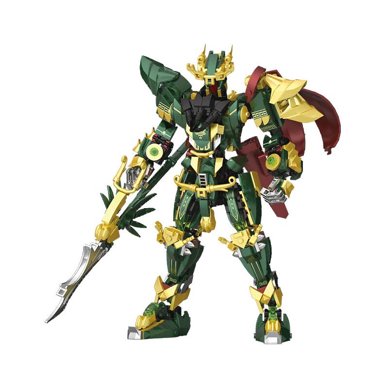 KOZOSHA P2101 2101 QUAN VŨ NGŨ HỔ TƯỚNG bộ đồ chơi xếp lắp ráp ghép mô hình 783 khối