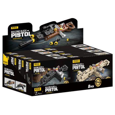 KOZOSHA 2213 CÔNG NGHỆ CƠ KHÍ SÁNG TẠO SÚNG 4 LOẠI CARBINE MA1 TRƯỜNG TẤN AK-47 KAR98K SCAR bộ đồ chơi xếp lắp ráp ghép mô hình 808 khối