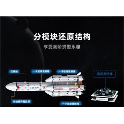 KEEPPLEY K10226 10226 TÊN LỬA ĐẨY TRƯỜNG CHINH 5 bộ đồ chơi xếp lắp ráp ghép mô hình City Thành Phố 462 khối