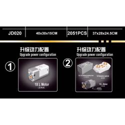 SMALL ANGLE JD020 XE MÁY KHOA HỌC VIỄN TƯỞNG bộ đồ chơi xếp lắp ráp ghép mô hình Technic Kỹ Thuật Công Nghệ Cao Mô Hình Phương Tiện 2051 khối