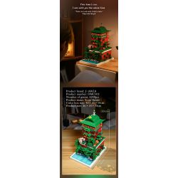 HIGH BOUNDARY DMC002 KHU NGHỈ DƯỠNG SUỐI NƯỚC NÓNG YUBABA bộ đồ chơi xếp lắp ráp ghép mô hình Movie & Game Phim Và Trò Chơi 4208 khối