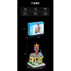 HIGH BOUNDARY DMD001 NHÀ BÓNG BAY bộ đồ chơi xếp lắp ráp ghép mô hình Movie & Game BALLOON HOUSE Phim Và Trò Chơi 1249 khối