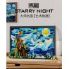 HIGH BOUNDARY DME001 BỨC TRANH NỔI TIẾNG ĐÊM ĐẦY SAO CỦA SƯ PHỤ bộ đồ chơi xếp lắp ráp ghép mô hình Movie & Game STARRY NIGHT Phim Và Trò Chơi 1731 khối