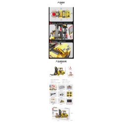SHOW OFF CONTROL BC-12 LẬP TRÌNH XE NÂNG MAILUN bộ đồ chơi xếp lắp ráp ghép mô hình Technic Kỹ Thuật Công Nghệ Cao Mô Hình Phương Tiện 736 khối