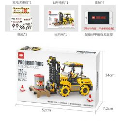 SHOW OFF CONTROL BC-12 LẬP TRÌNH XE NÂNG MAILUN bộ đồ chơi xếp lắp ráp ghép mô hình Technic Kỹ Thuật Công Nghệ Cao Mô Hình Phương Tiện 736 khối