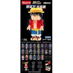 WANGAO 188023 GẤU CƠ KHÍ LUFFY 400% bộ đồ chơi xếp lắp ráp ghép mô hình