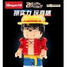 WANGAO 188023 GẤU CƠ KHÍ LUFFY 400% bộ đồ chơi xếp lắp ráp ghép mô hình