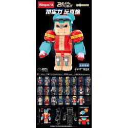 WANGAO 188024 GẤU CƠ FRANKIE 400% bộ đồ chơi xếp lắp ráp ghép mô hình