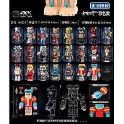 WANGAO 188024 GẤU CƠ FRANKIE 400% bộ đồ chơi xếp lắp ráp ghép mô hình