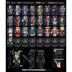 WANGAO 188026 GẤU CƠ ZORO 400% bộ đồ chơi xếp lắp ráp ghép mô hình