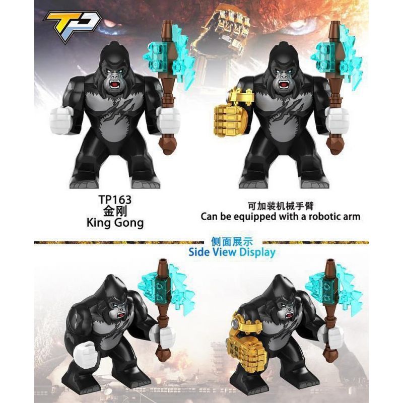 TP 163 GODZILLA VS KONG 2 MINIFIGURE bộ đồ chơi xếp lắp ráp ghép mô hình Movie & Game KING KONG Phim Và Trò Chơi