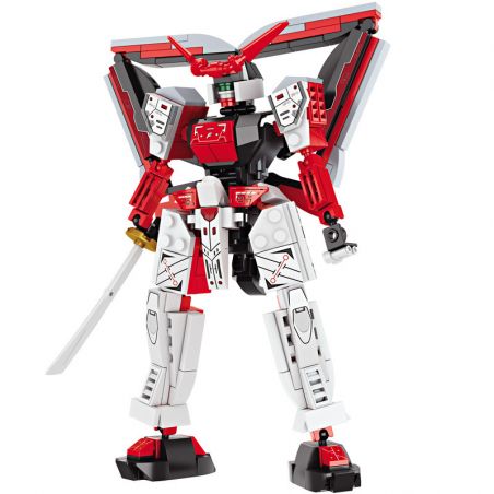 FORANGE FC1541 1541 MECHA NĂNG LƯỢNG CAO 2.0 GIÁP KIẾM ĐỎ bộ đồ chơi xếp lắp ráp ghép mô hình 321 khối