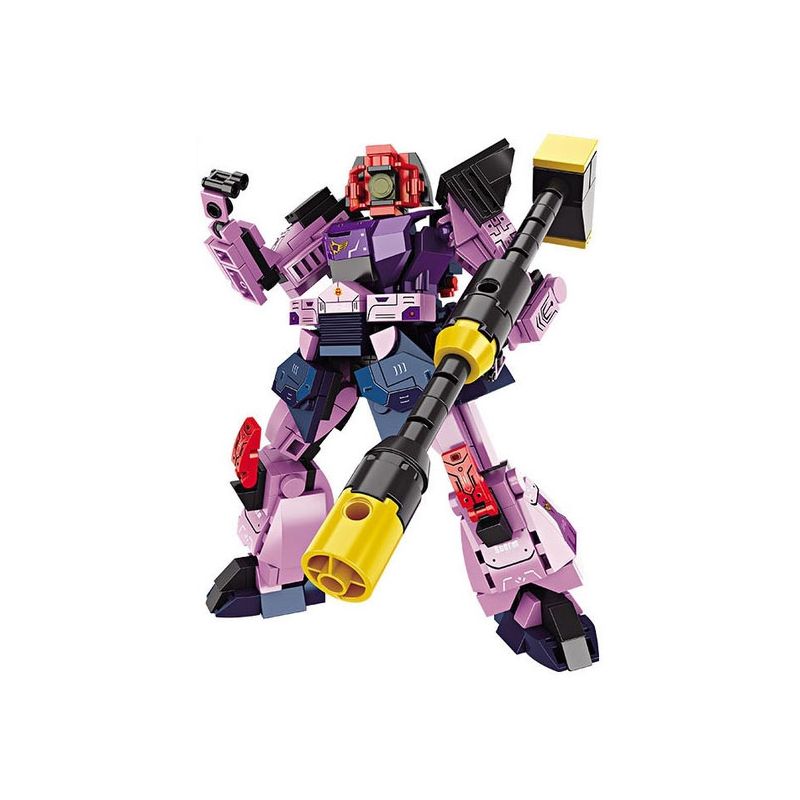 FORANGE FC1543 1543 MECHA NĂNG LƯỢNG CAO 2.0 GIÁP TÍM TROLL bộ đồ chơi xếp lắp ráp ghép mô hình 309 khối