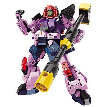 FORANGE FC1543 1543 MECHA NĂNG LƯỢNG CAO 2.0 GIÁP TÍM TROLL bộ đồ chơi xếp lắp ráp ghép mô hình 309 khối