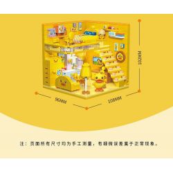 BALODY 21279 CĂN HỘ VỊT VÀNG NHỎ bộ đồ chơi xếp lắp ráp ghép mô hình Movie & Game Phim Và Trò Chơi 557 khối