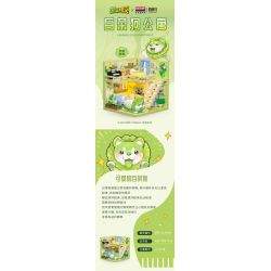 BALODY 21183 PHÁP SƯ RAU CỦ CĂN HỘ CHÓ BẮP CẢI bộ đồ chơi xếp lắp ráp ghép mô hình 560 khối