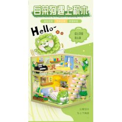 BALODY 21183 PHÁP SƯ RAU CỦ CĂN HỘ CHÓ BẮP CẢI bộ đồ chơi xếp lắp ráp ghép mô hình 560 khối