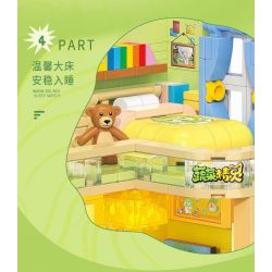 BALODY 21183 PHÁP SƯ RAU CỦ CĂN HỘ CHÓ BẮP CẢI bộ đồ chơi xếp lắp ráp ghép mô hình 560 khối