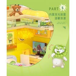 BALODY 21183 PHÁP SƯ RAU CỦ CĂN HỘ CHÓ BẮP CẢI bộ đồ chơi xếp lắp ráp ghép mô hình 560 khối