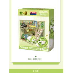 BALODY 21183 PHÁP SƯ RAU CỦ CĂN HỘ CHÓ BẮP CẢI bộ đồ chơi xếp lắp ráp ghép mô hình 560 khối