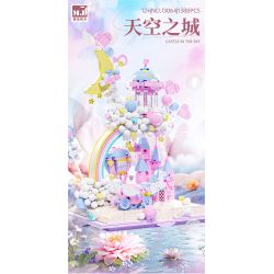 BEAUTY AND 13064 LÂU ĐÀI TRÊN BẦU TRỜI bộ đồ chơi xếp lắp ráp ghép mô hình CASTLE IN THE SKY 1388 khối
