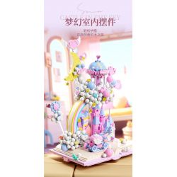 BEAUTY AND 13064 LÂU ĐÀI TRÊN BẦU TRỜI bộ đồ chơi xếp lắp ráp ghép mô hình CASTLE IN THE SKY 1388 khối