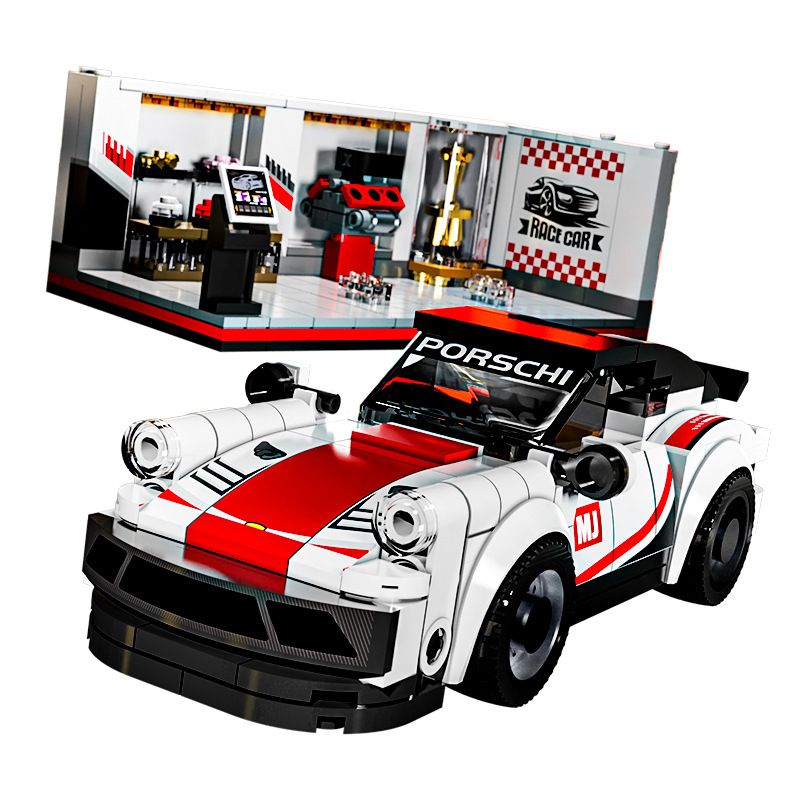 BEAUTY AND 13080 XE PORSCHE 911 6 CỬA bộ đồ chơi xếp lắp ráp ghép mô hình Speed Champions Racing Cars Đua Xe Công Thức 530 khối